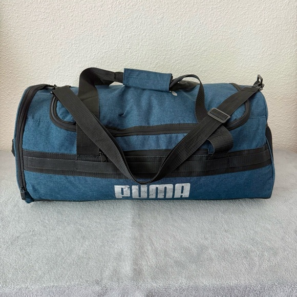 Puma Evercat Demand Duffel Bag-Navy Blue and Black - Picture 1 of 11